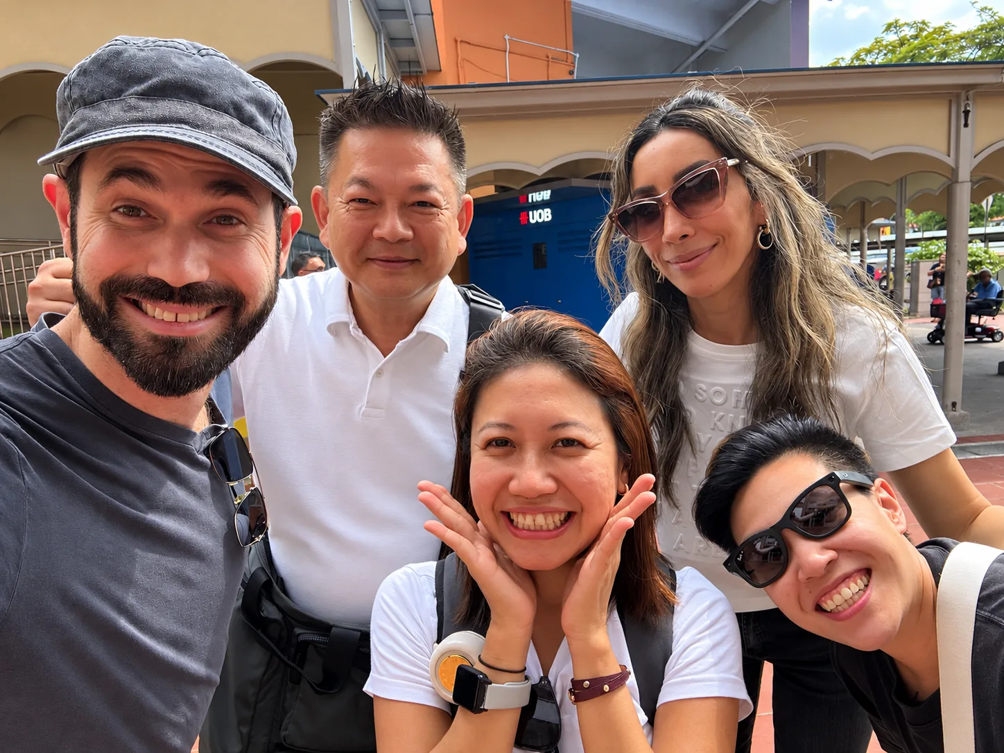 Group photo from a City Adventures event in Singapore