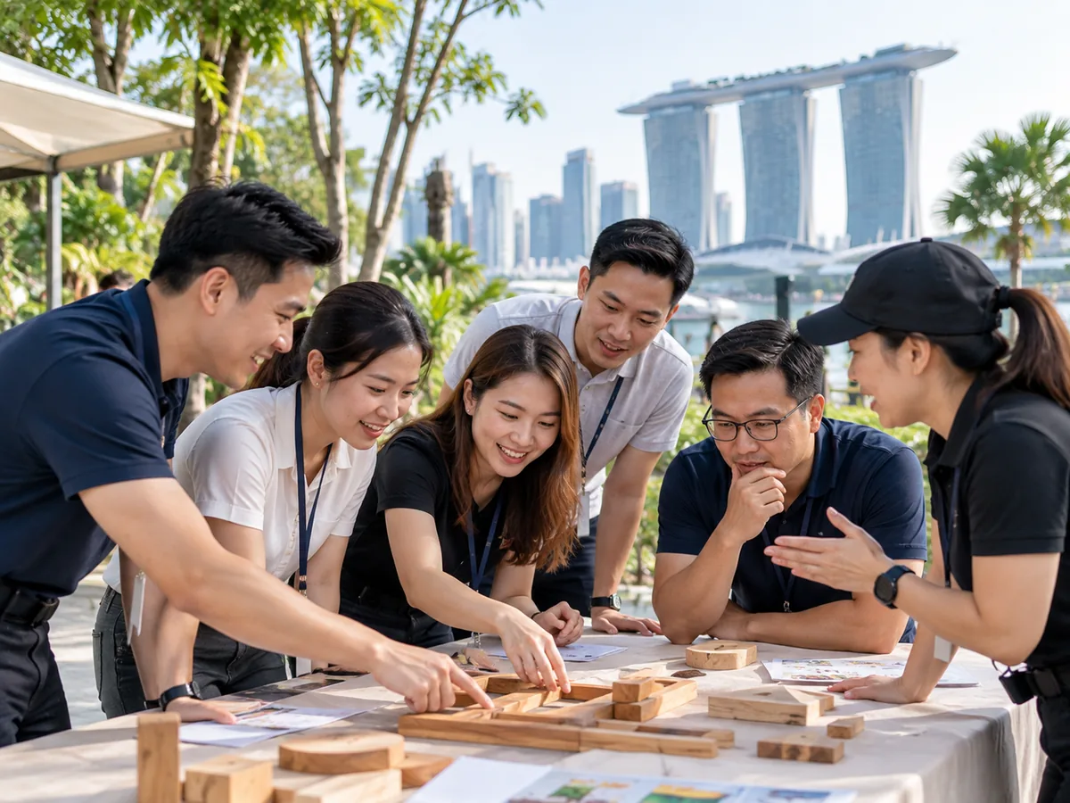 Customised collaborative corporate team building experience in Singapore