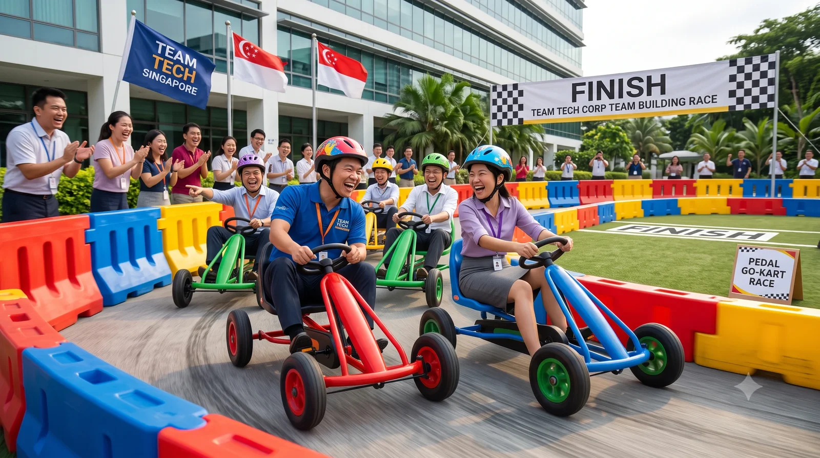 Corporate team building go-kart race Singapore