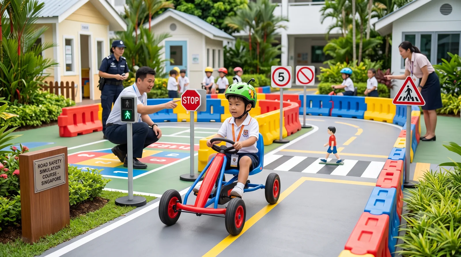 Road safety go-kart programme Singapore
