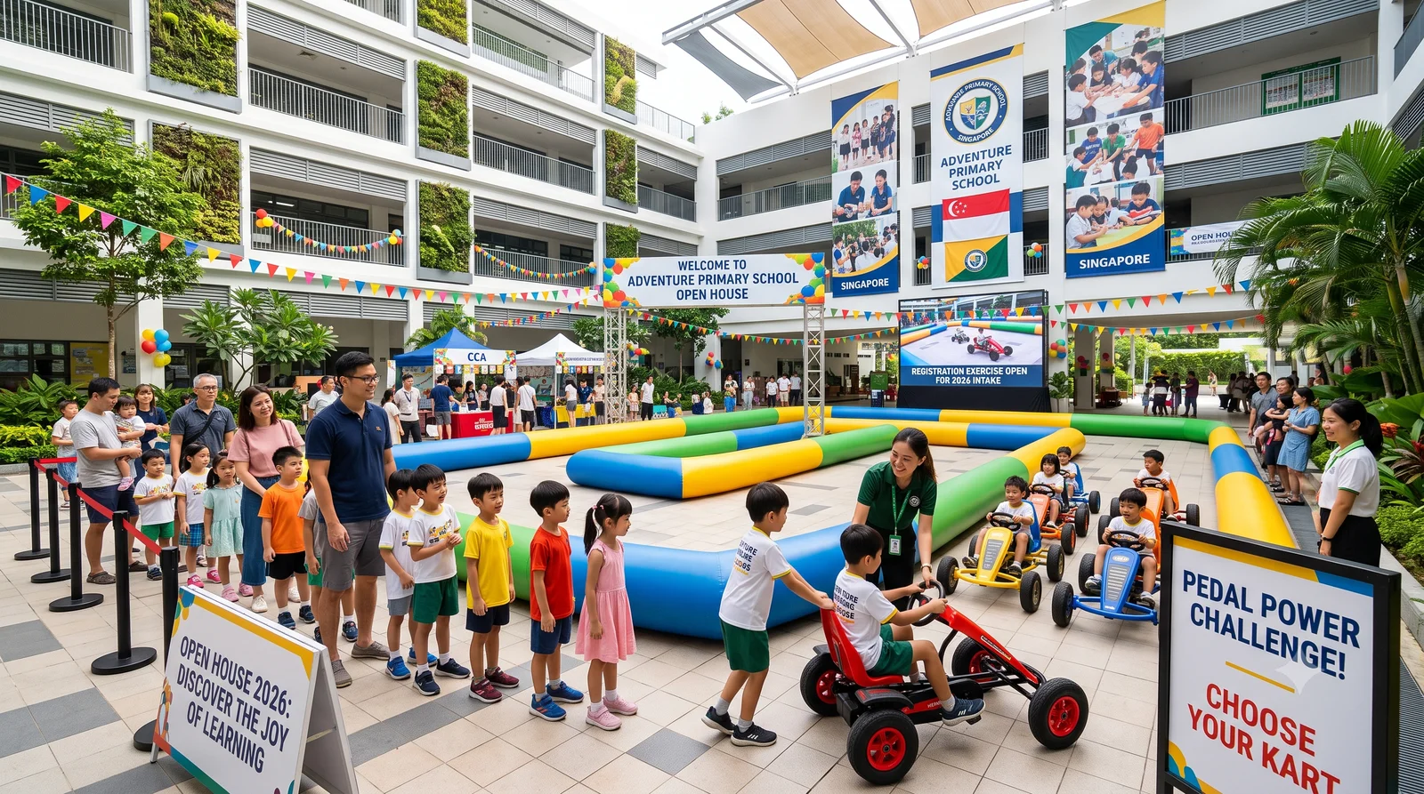 School open house go-kart Singapore